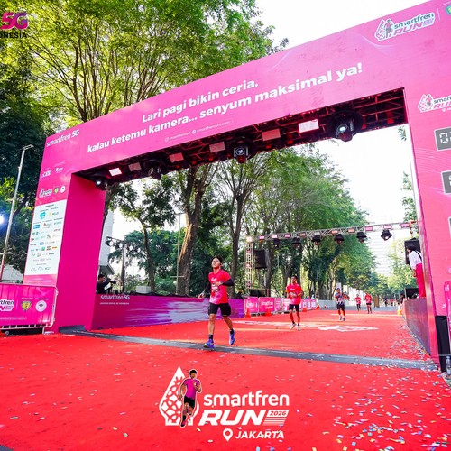 Race photo from SMARTFREN RUN 2026