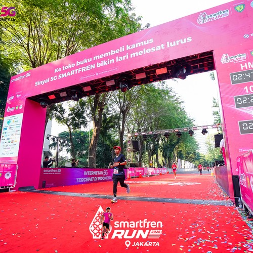Race photo from SMARTFREN RUN 2026