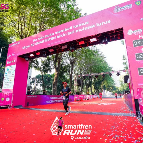 Race photo from SMARTFREN RUN 2026
