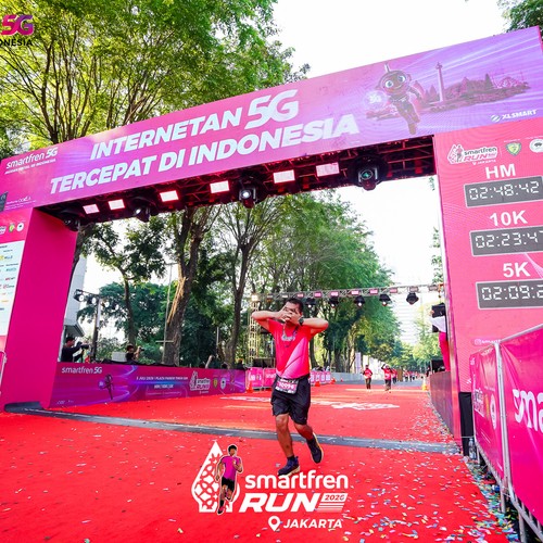 Race photo from SMARTFREN RUN 2026