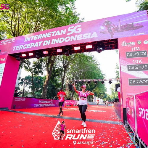 Race photo from SMARTFREN RUN 2026
