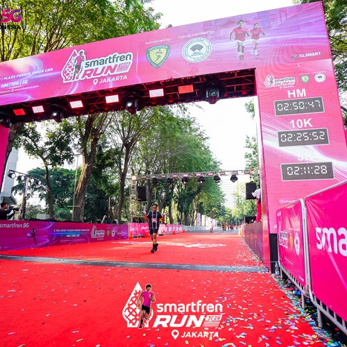 Race photo from SMARTFREN RUN 2026