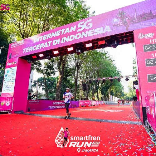 Race photo from SMARTFREN RUN 2026