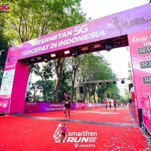 Race photo from SMARTFREN RUN 2026
