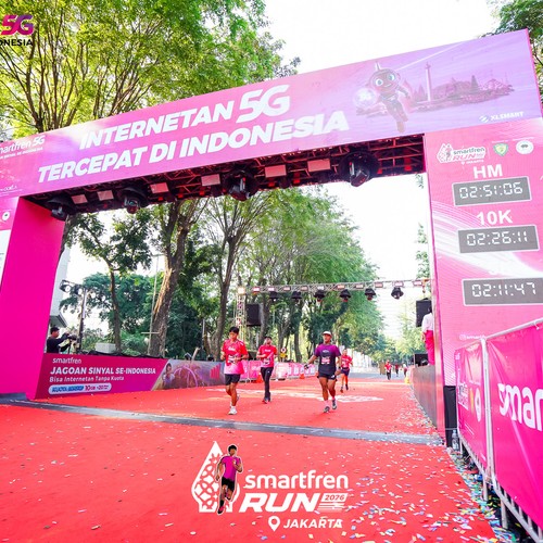 Race photo from SMARTFREN RUN 2026