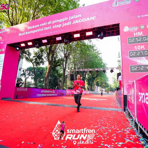 Race photo from SMARTFREN RUN 2026