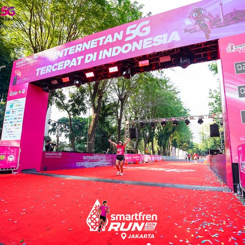 Race photo from SMARTFREN RUN 2026