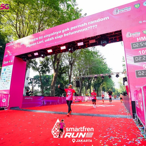 Race photo from SMARTFREN RUN 2026