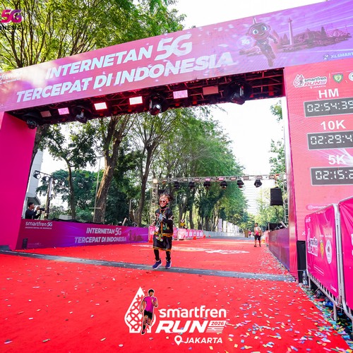 Race photo from SMARTFREN RUN 2026