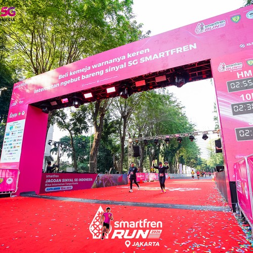 Race photo from SMARTFREN RUN 2026