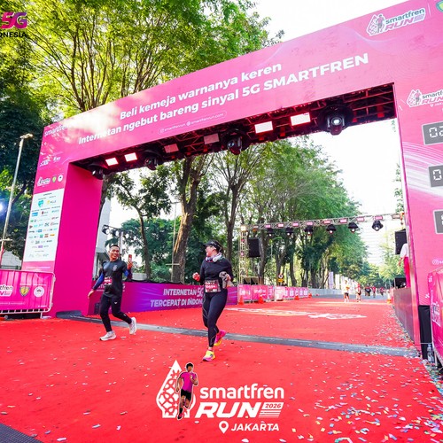 Race photo from SMARTFREN RUN 2026