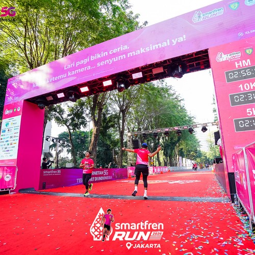 Race photo from SMARTFREN RUN 2026