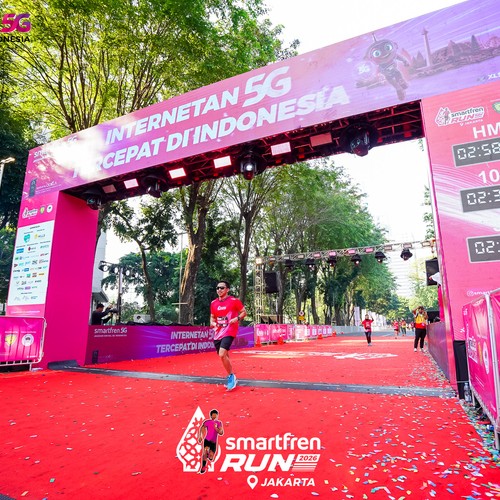 Race photo from SMARTFREN RUN 2026