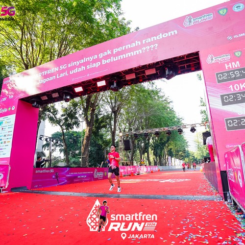 Race photo from SMARTFREN RUN 2026