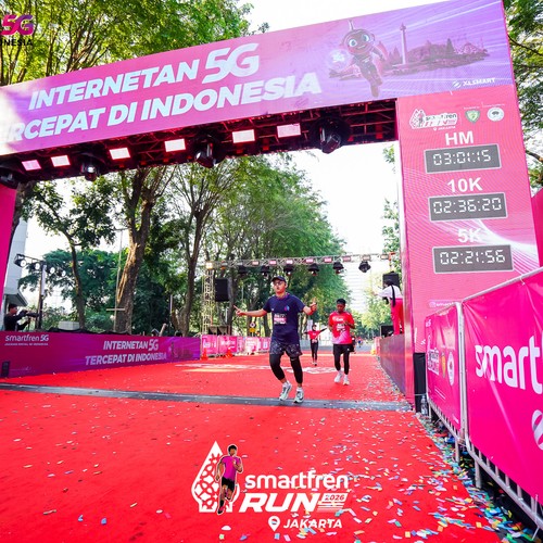 Race photo from SMARTFREN RUN 2026