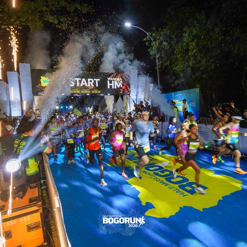 Race photo from BOGORUN 2026