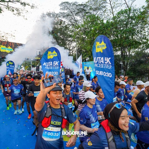 Race photo from BOGORUN 2026