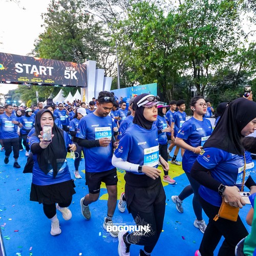 Race photo from BOGORUN 2026