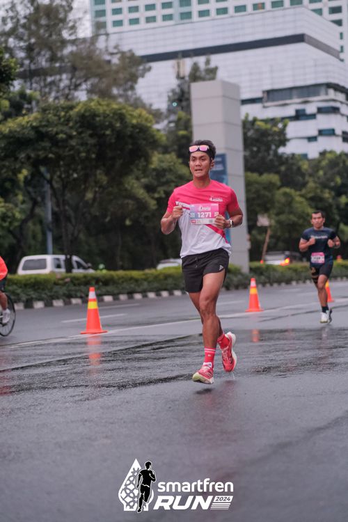 Race photo from Smartfren Run 2024
