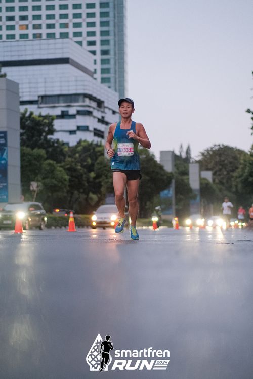 Race photo from Smartfren Run 2024