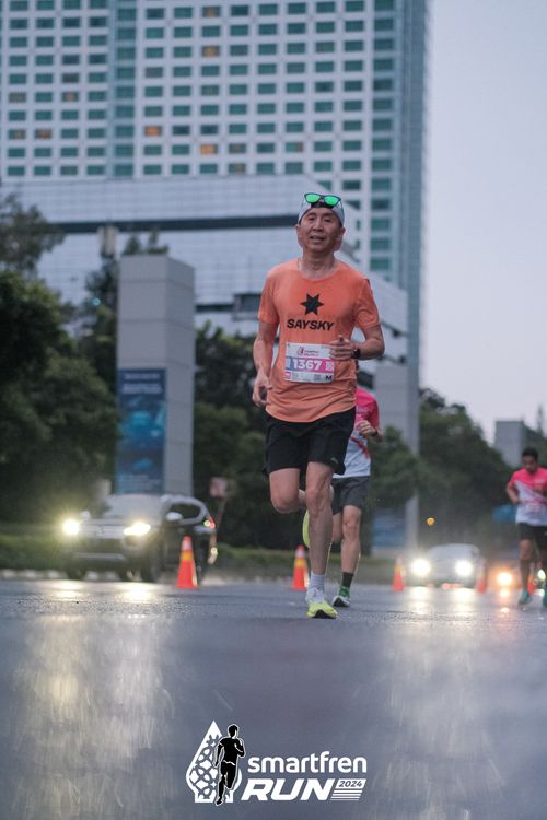 Race photo from Smartfren Run 2024