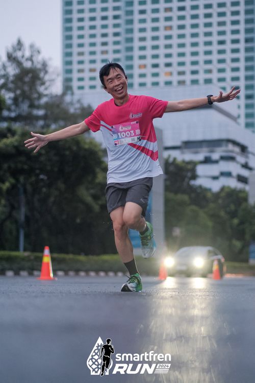 Race photo from Smartfren Run 2024