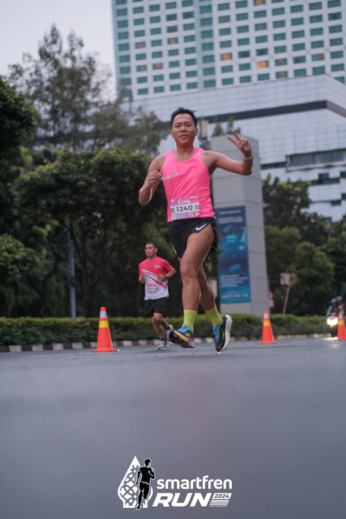 Race photo from Smartfren Run 2024