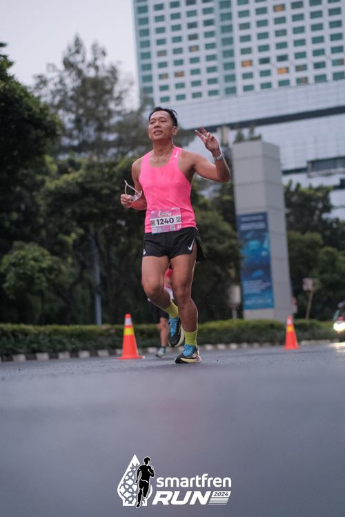 Race photo from Smartfren Run 2024