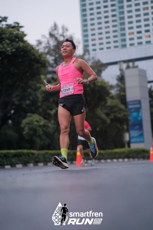Race photo from Smartfren Run 2024
