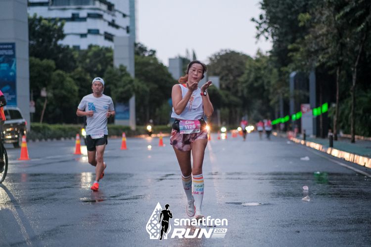 Race photo from Smartfren Run 2024