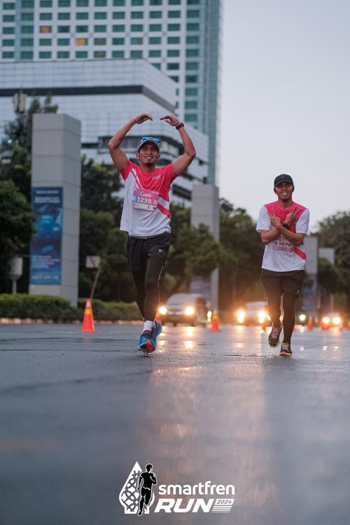 Race photo from Smartfren Run 2024