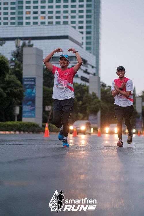 Race photo from Smartfren Run 2024