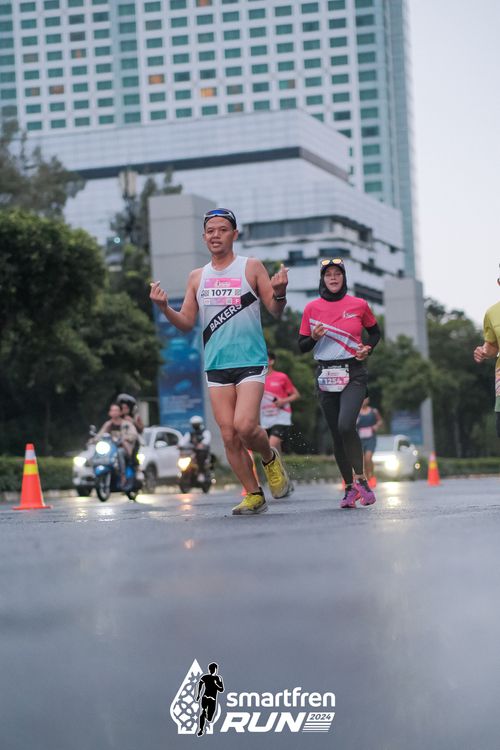 Race photo from Smartfren Run 2024