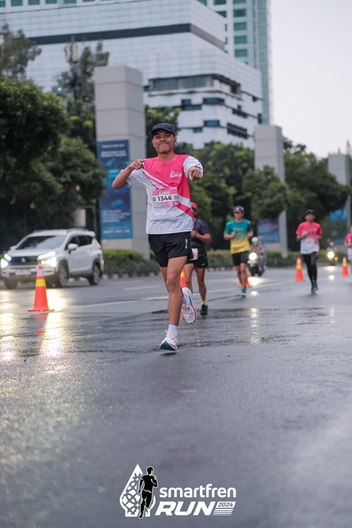 Race photo from Smartfren Run 2024