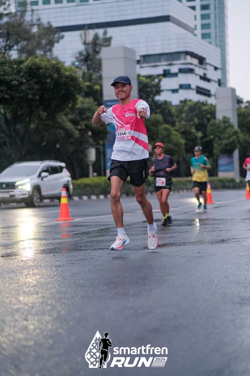 Race photo from Smartfren Run 2024