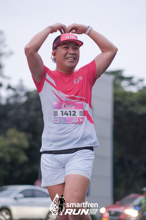 Race photo from Smartfren Run 2024