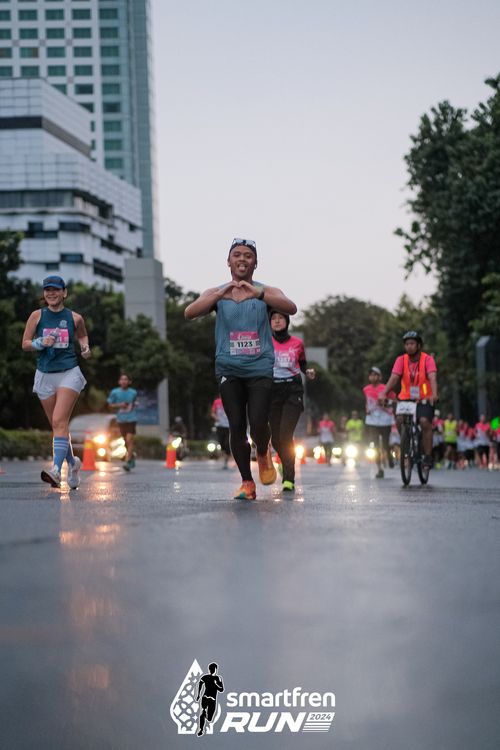 Race photo from Smartfren Run 2024