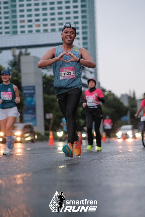 Race photo from Smartfren Run 2024