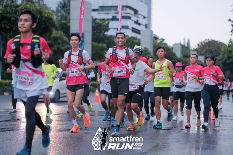 Race photo from Smartfren Run 2024