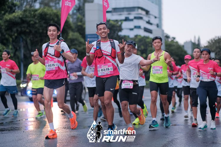Race photo from Smartfren Run 2024