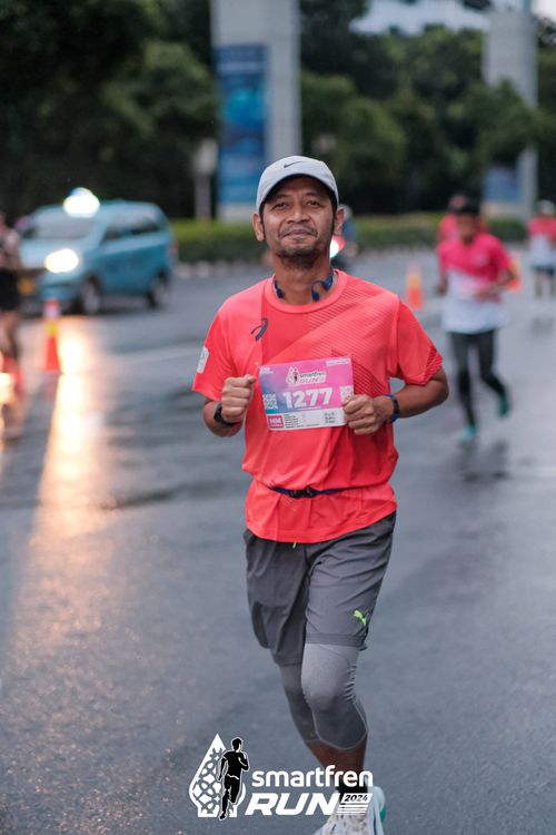 Race photo from Smartfren Run 2024