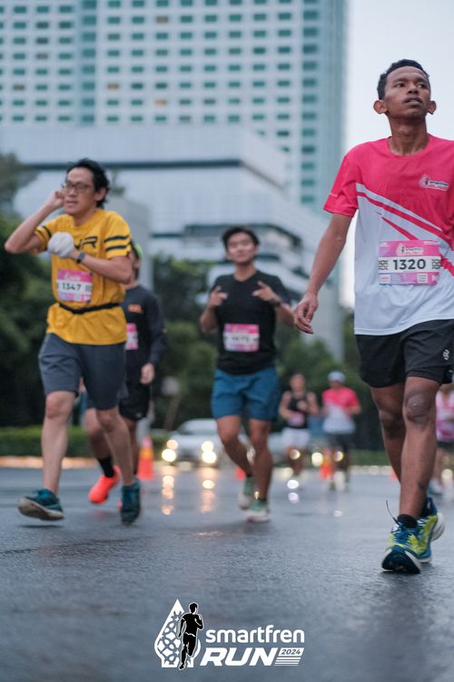 Race photo from Smartfren Run 2024