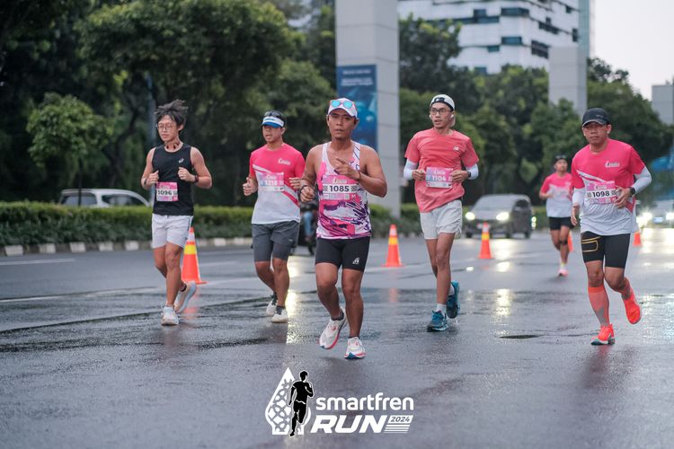Race photo from Smartfren Run 2024
