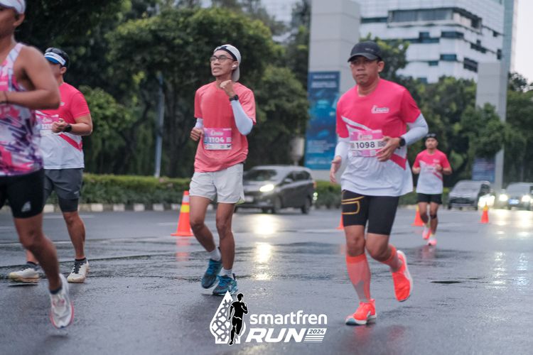 Race photo from Smartfren Run 2024