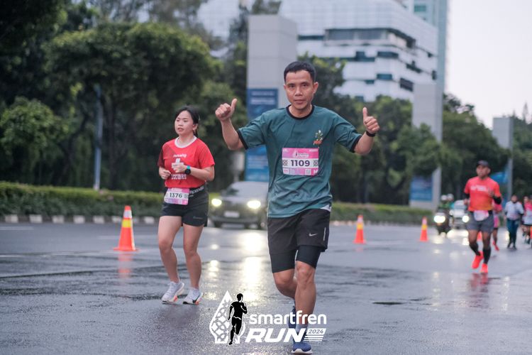 Race photo from Smartfren Run 2024