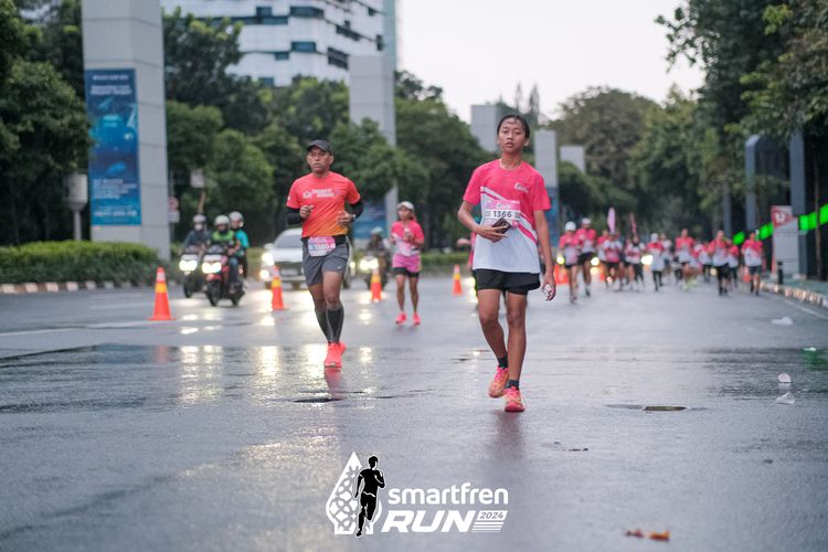 Race photo from Smartfren Run 2024