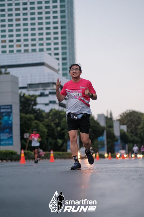 Race photo from Smartfren Run 2024