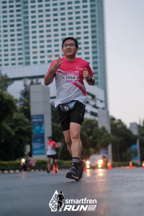 Race photo from Smartfren Run 2024