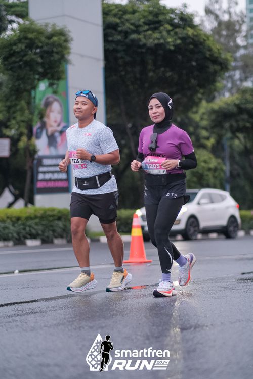 Race photo from Smartfren Run 2024