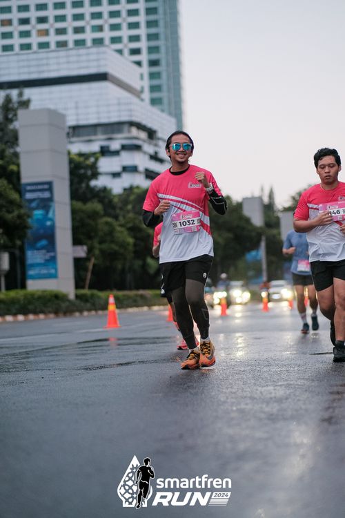 Race photo from Smartfren Run 2024